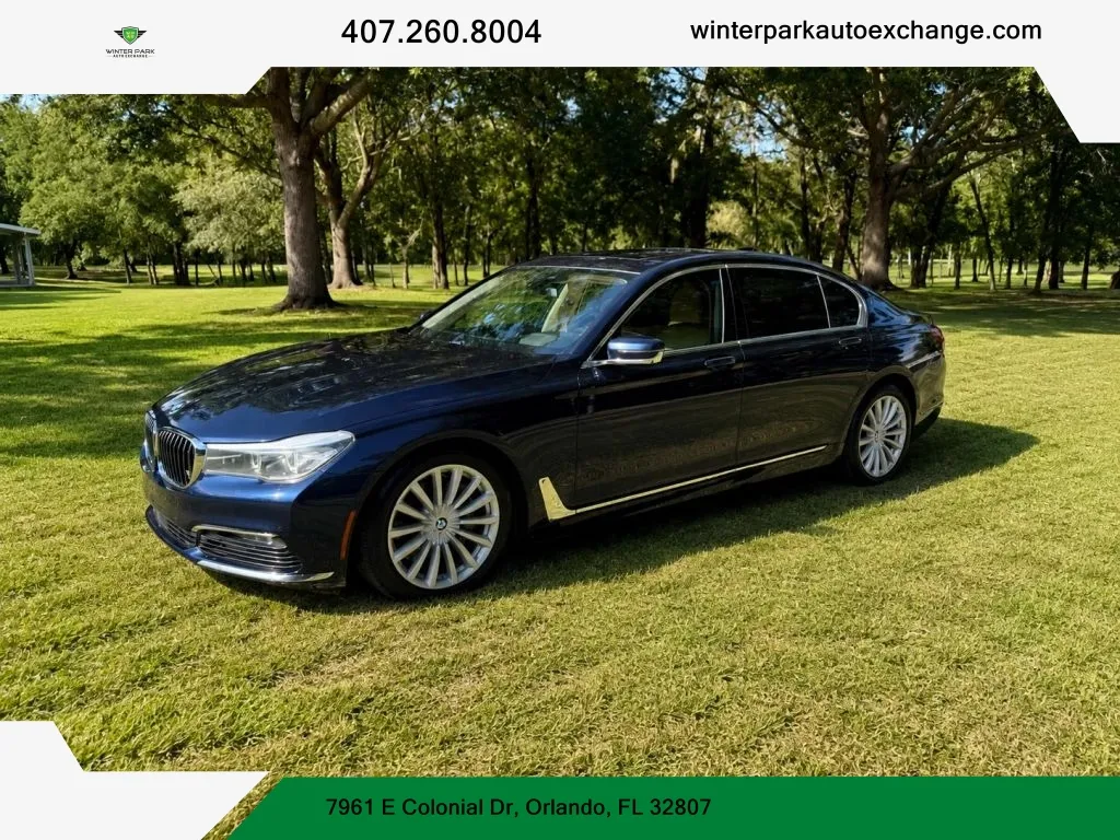 Blue 2017 BMW 7 Series 740i Sedan 4D for sale in Orlando, FL