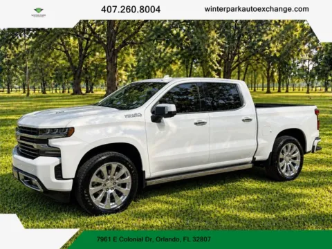 White 2022 Chevrolet Silverado 1500 Limited Crew Cab High Country Pickup 4D 5 3/4 ft for sale in Orlando, FL