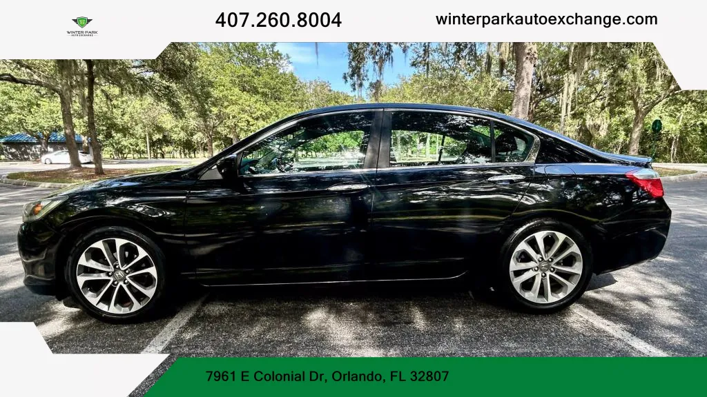 Black 2015 Honda Accord Sport Sedan 4D for sale in Orlando, FL