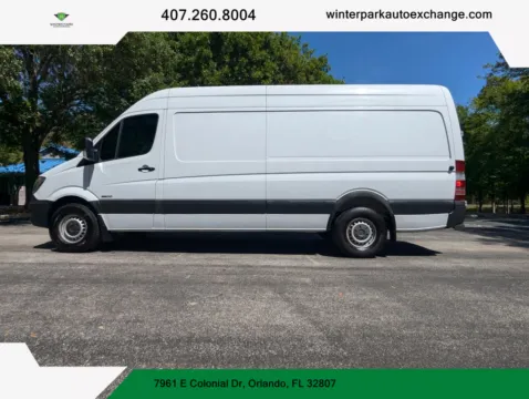 White 2015 Freightliner Sprinter 2500 Cargo High Roof Extended w/170' WB Van 3D for sale in Orlando, FL