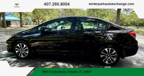 Black 2013 Honda Civic EX-L Sedan 4D for sale in Orlando, FL