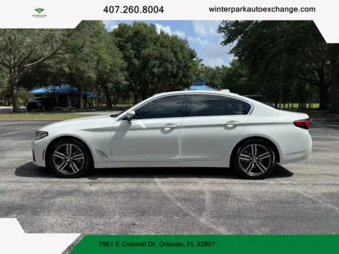 White 2021 BMW 5 Series 530i Sedan 4D for sale in Orlando, FL