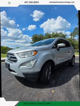 Silver 2018 Ford EcoSport Titanium Sport Utility 4D for sale in Orlando, FL