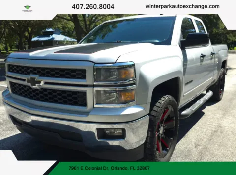 Blue 2015 Chevrolet Silverado 1500 Double Cab LT Pickup 4D 6 1/2 ft for sale in Orlando, FL
