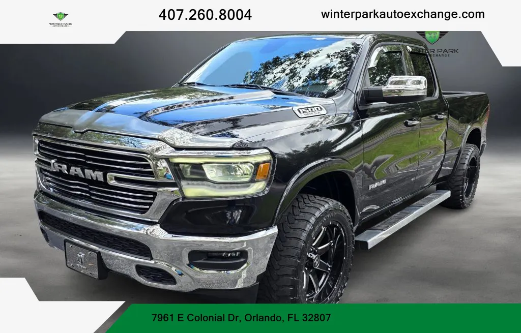 Silver 2020 Ram 1500 Quad Cab Laramie Pickup 4D 6 1/3 ft for sale in Orlando, FL