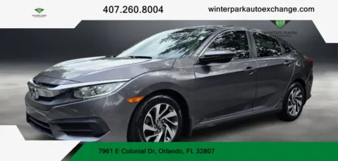 Red 2016 Honda Civic EX Sedan 4D for sale in Orlando, FL