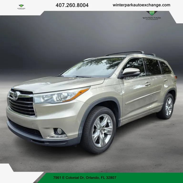 2016 Toyota Highlander Limited Platinum Sport Utility 4D