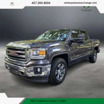 Blue 2015 GMC Sierra 1500 Crew Cab SLT Pickup 4D 5 3/4 ft for sale in Orlando, FL