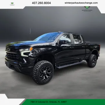 Blue 2023 Chevrolet Silverado 1500 Crew Cab RST Pickup 4D 5 3/4 ft for sale in Orlando, FL
