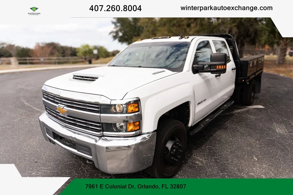 2018 Chevrolet Silverado 3500 HD Crew Cab Work Truck Pickup 4D 8 ft for sale in Orlando, FL