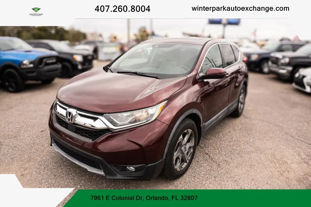 Beige 2018 Honda CR-V EX-L w/Navigation Sport Utility 4D for sale in Orlando, FL