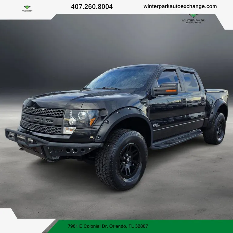 Blue 2012 Ford F-150 SuperCrew Cab SVT Raptor Pickup 4D 5 1/2 ft for sale in Orlando, FL