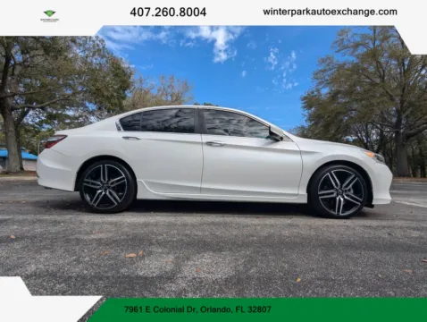 White 2017 Honda Accord Sport SE Sedan 4D for sale in Orlando, FL