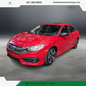 Beige 2018 Honda Civic EX-L Sedan 4D for sale in Orlando, FL