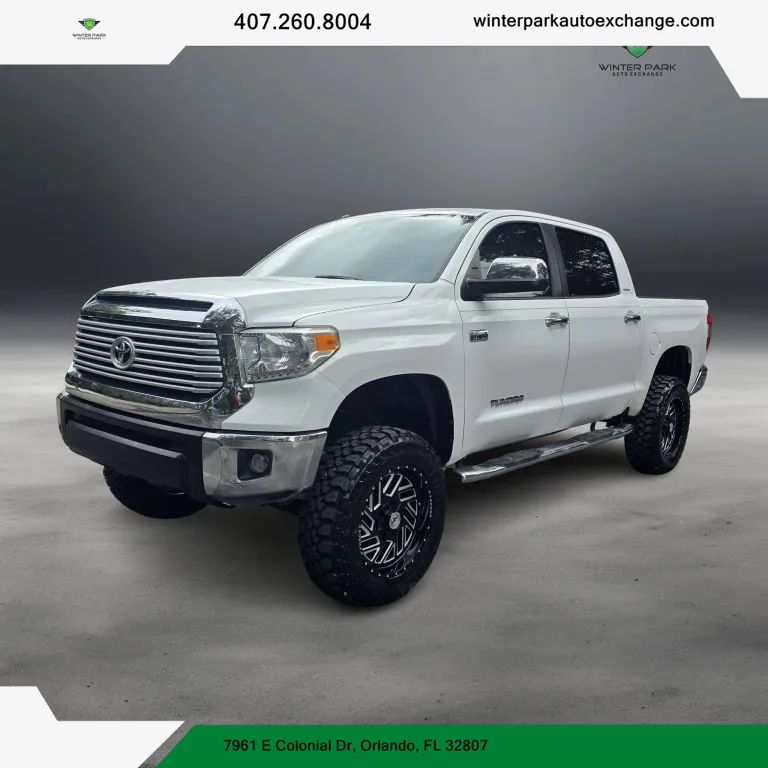 Red 2017 Toyota Tundra CrewMax Limited Pickup 4D 5 1/2 ft for sale in Orlando, FL