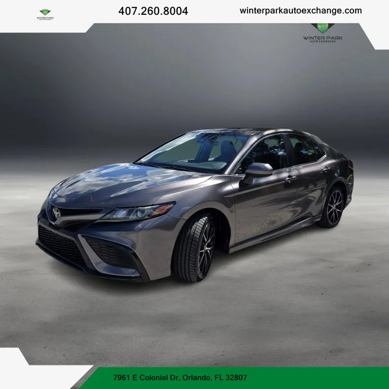Green 2021 Toyota Camry SE Sedan 4D for sale in Orlando, FL