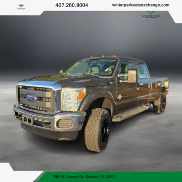 Silver 2016 Ford F250 Super Duty Crew Cab XL Pickup 4D 8 ft for sale in Orlando, FL