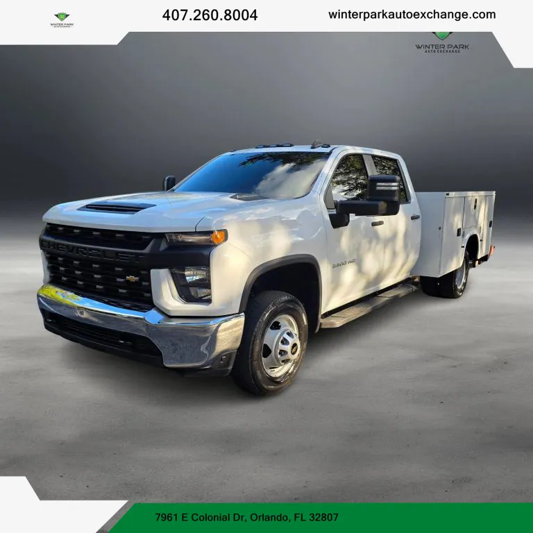 Blue 2023 Chevrolet Silverado 3500 HD Crew Cab & Chassis Work Truck Cab & Chassis 4D for sale in Orlando, FL