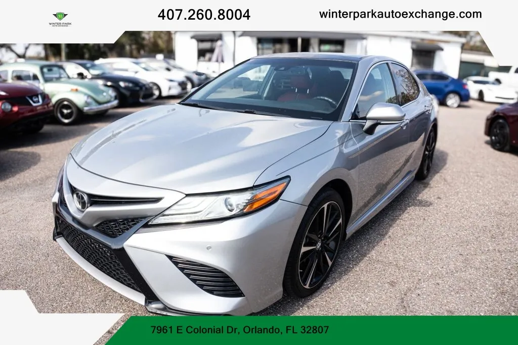 Red 2018 Toyota Camry XSE Sedan 4D for sale in Orlando, FL
