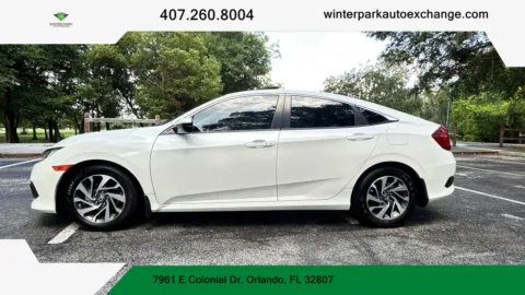White 2016 Honda Civic EX Sedan 4D for sale in Orlando, FL