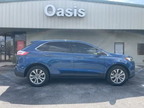 Blue 2024 Ford Edge Titanium for sale in Palatka, FL