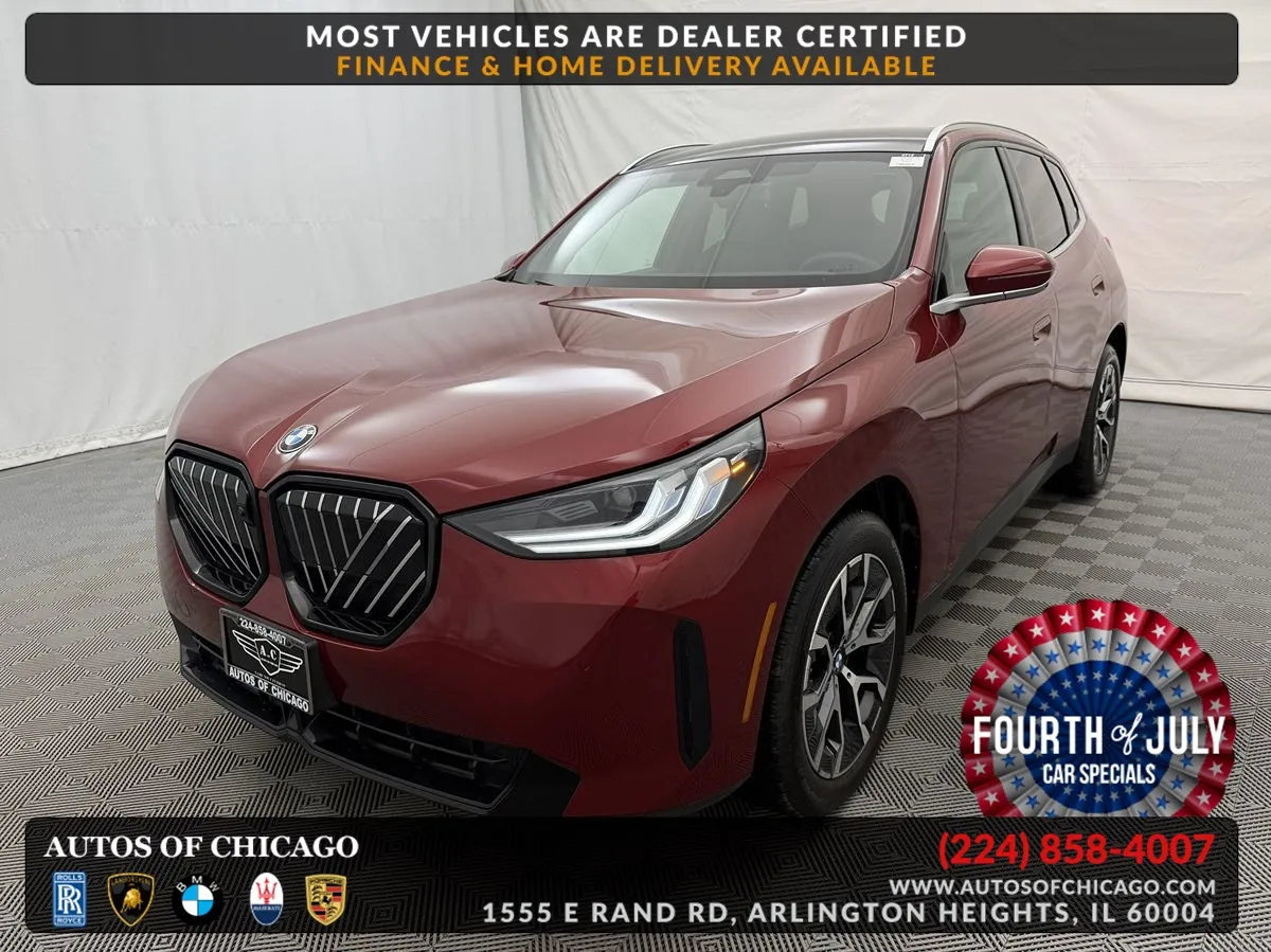 Red 2025 BMW X3 30 xDrive for sale in Arlington Heights, IL