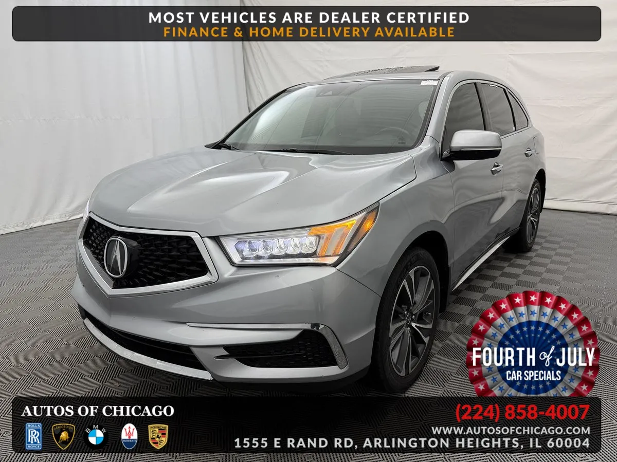 Silver 2020 Acura MDX w/Technology Pkg for sale in Arlington Heights, IL