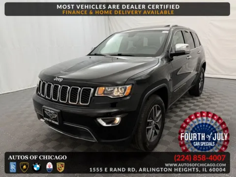 Black 2018 Jeep Grand Cherokee Limited for sale in Arlington Heights, IL