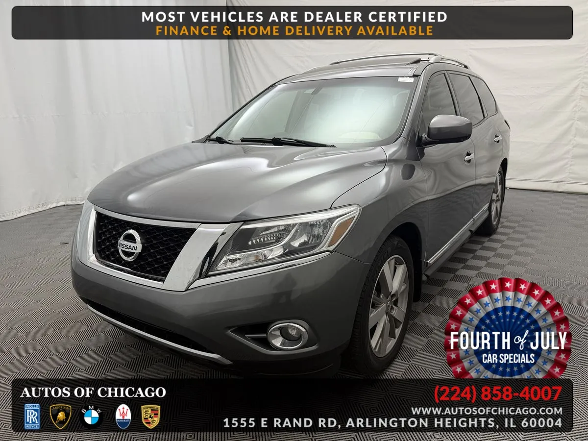 Gray 2016 Nissan Pathfinder Platinum for sale in Arlington Heights, IL