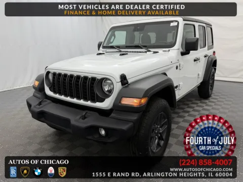 White 2025 Jeep Wrangler Sport S for sale in Arlington Heights, IL