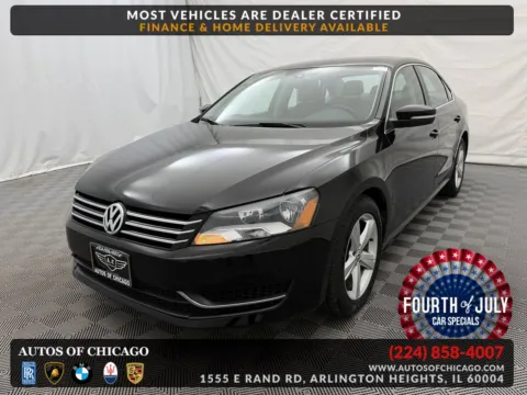 Black 2013 Volkswagen Passat SE w/Sunroof for sale in Arlington Heights, IL