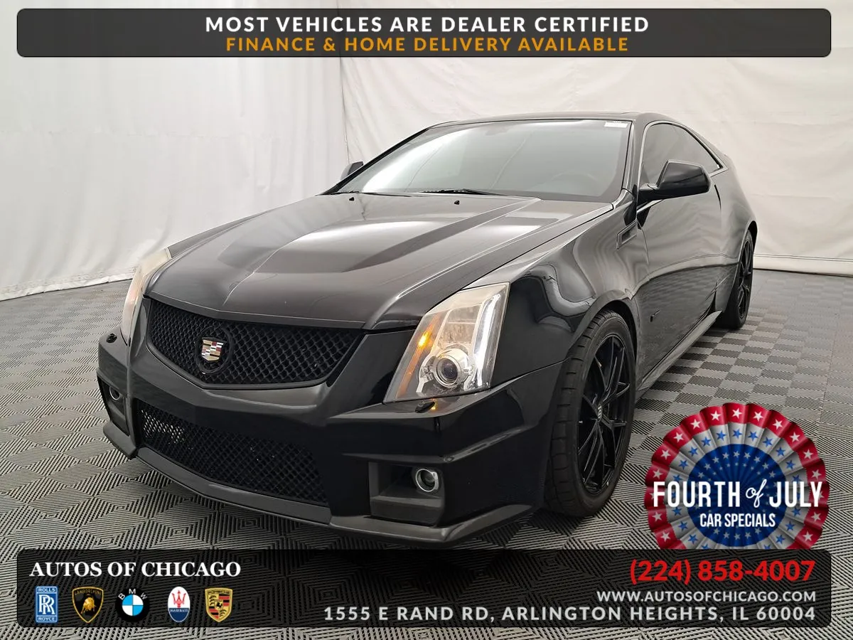 Black 2013 Cadillac CTS-V Coupe for sale in Arlington Heights, IL