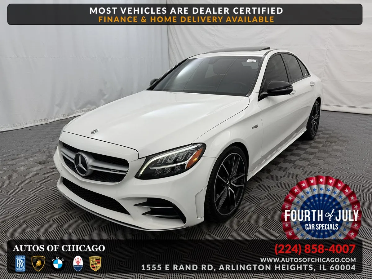 White 2019 Mercedes-Benz C-Class AMG C 43 for sale in Arlington Heights, IL