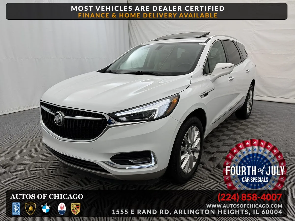 White 2021 Buick Enclave Essence for sale in Arlington Heights, IL