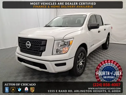 White 2023 Nissan Titan SV for sale in Arlington Heights, IL