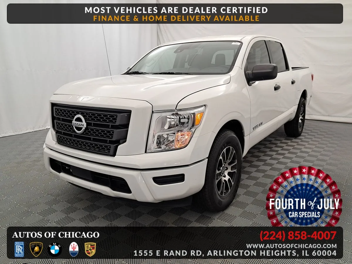 White 2023 Nissan Titan SV for sale in Arlington Heights, IL