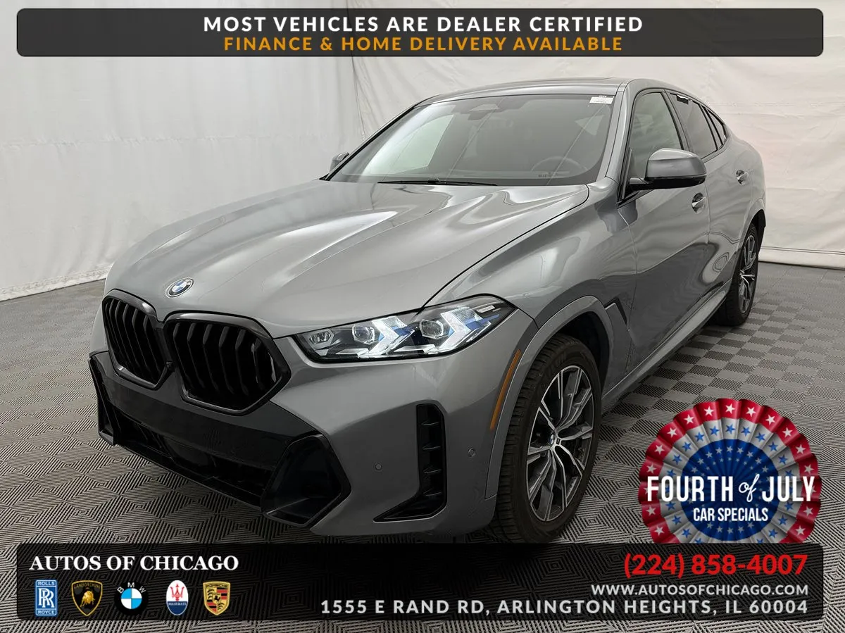Gray 2025 BMW X6 xDrive40i for sale in Arlington Heights, IL