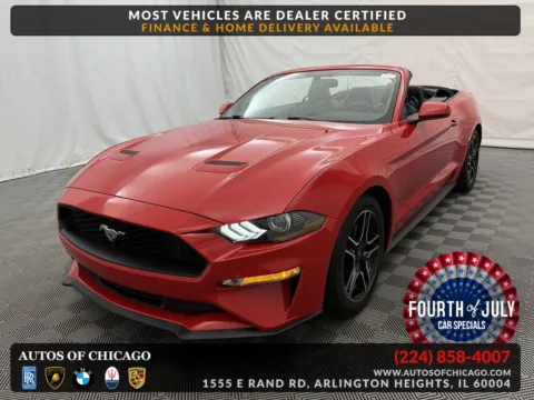 Red 2020 Ford Mustang EcoBoost Premium for sale in Arlington Heights, IL