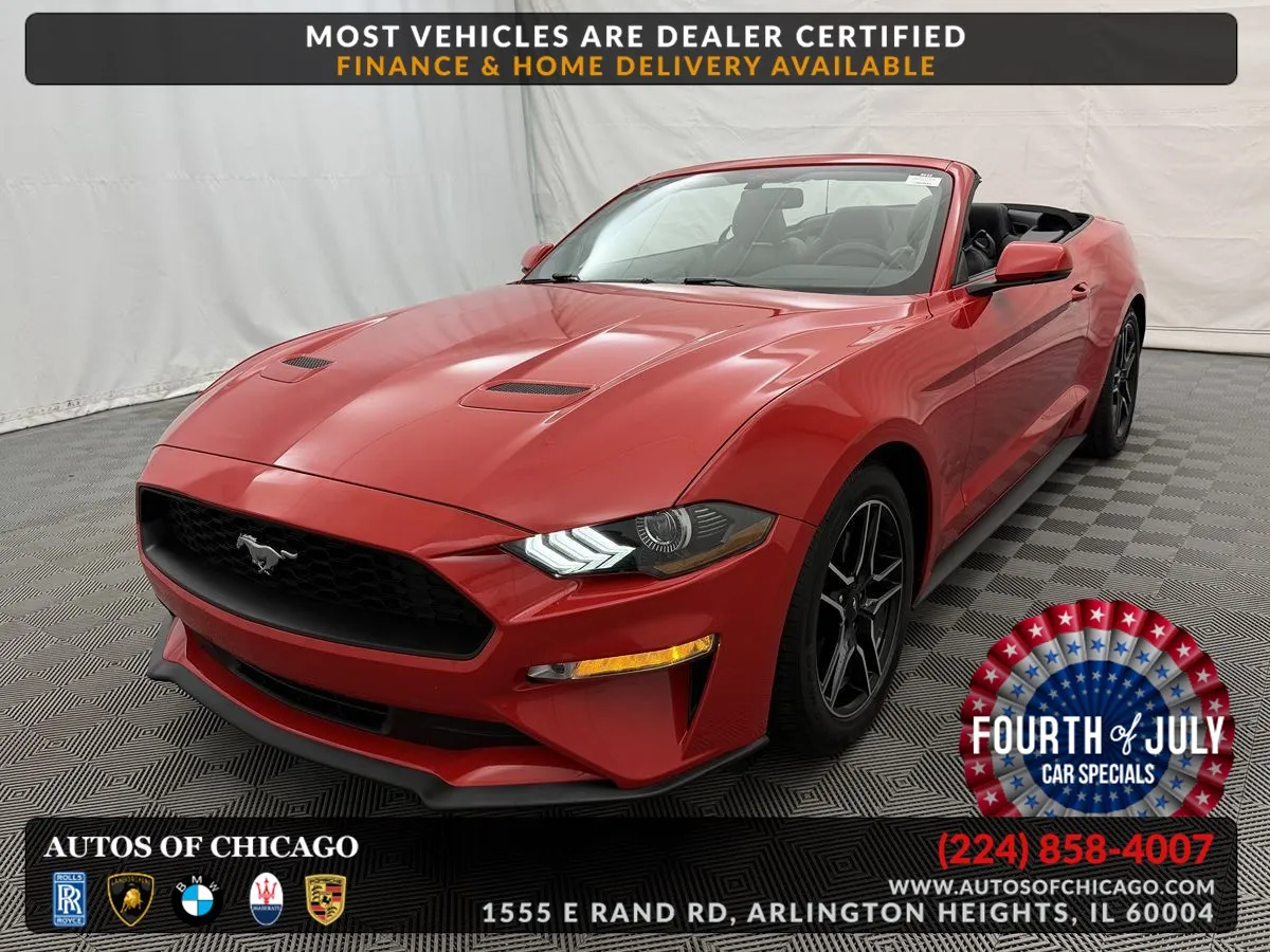 Red 2020 Ford Mustang EcoBoost Premium for sale in Arlington Heights, IL