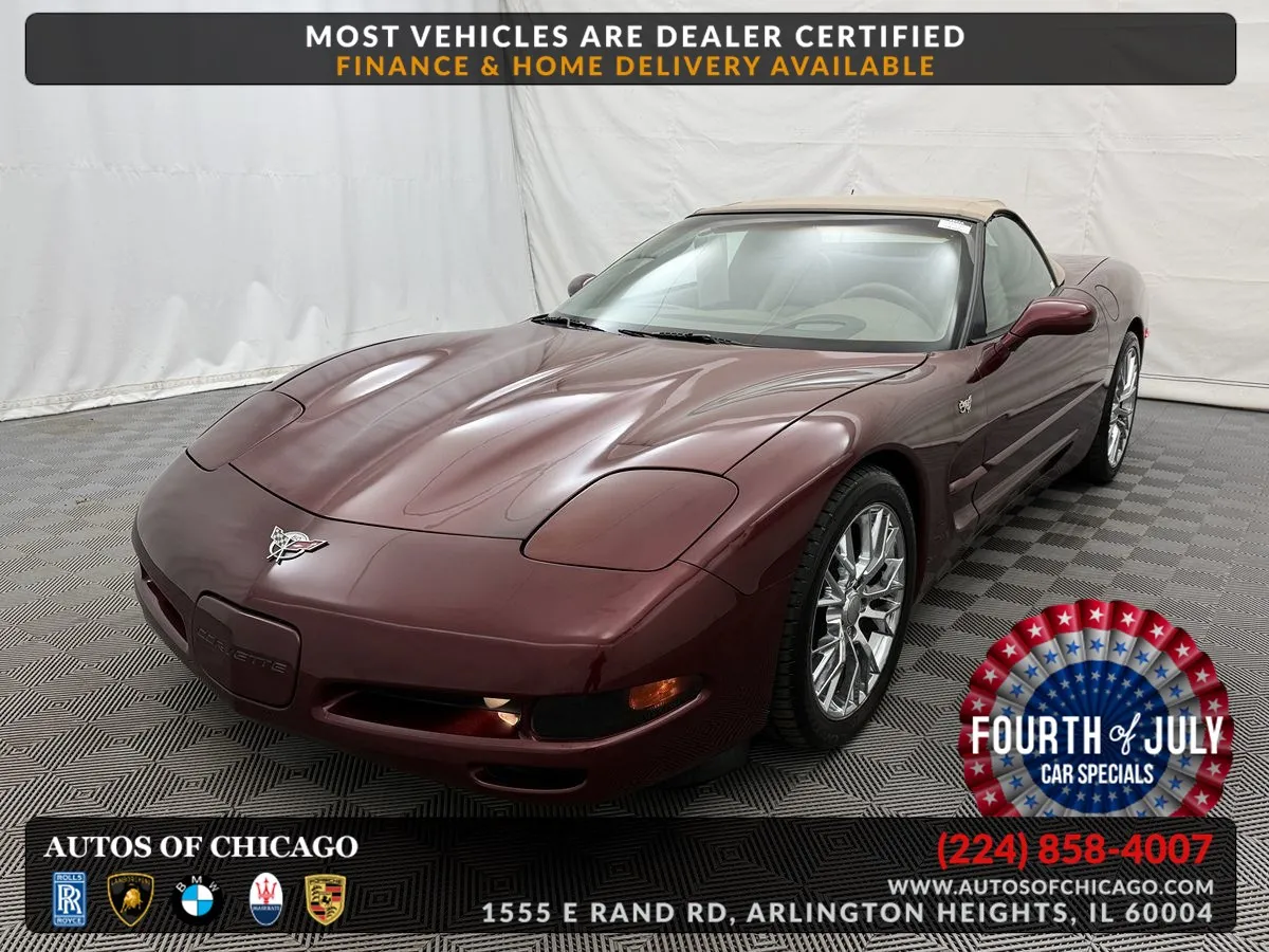 Red 2003 Chevrolet Corvette for sale in Arlington Heights, IL