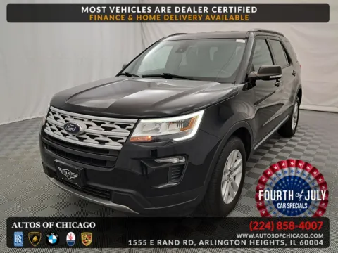 Black 2019 Ford Explorer XLT for sale in Arlington Heights, IL