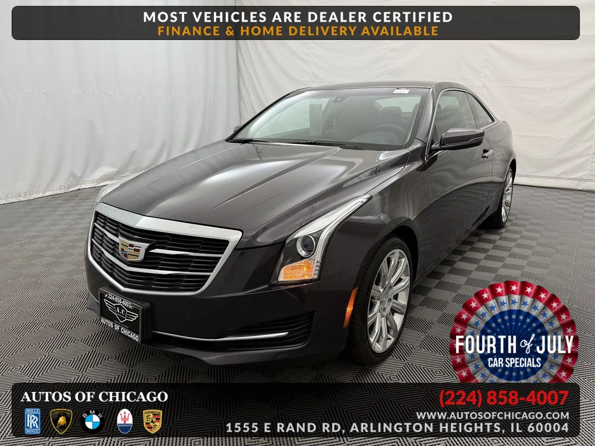 Purple 2015 Cadillac ATS Coupe Standard AWD for sale in Arlington Heights, IL