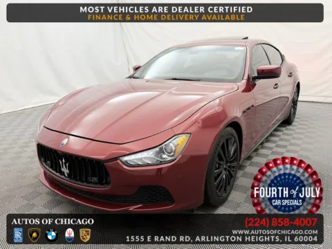 Red 2015 Maserati Ghibli S Q4 for sale in Arlington Heights, IL