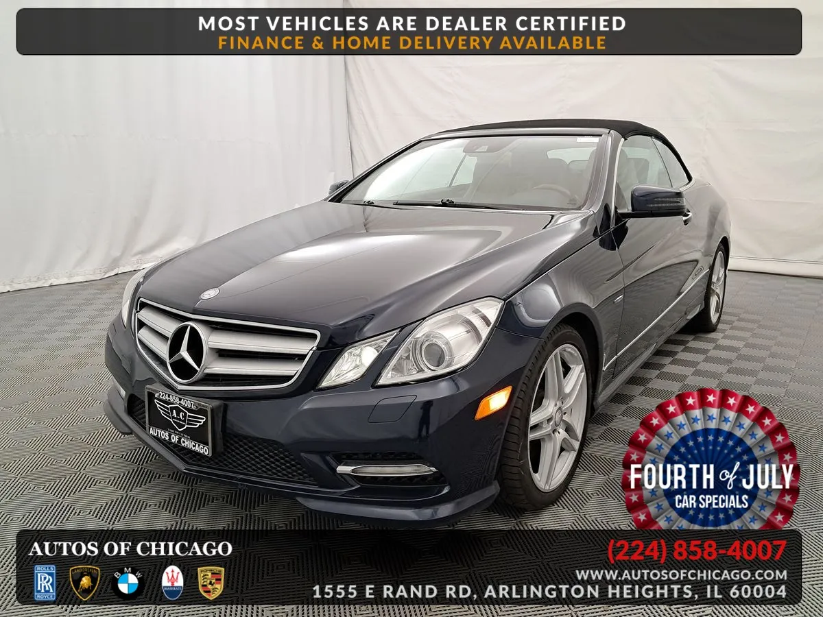 Blue 2012 Mercedes-Benz E-Class E 550 for sale in Arlington Heights, IL