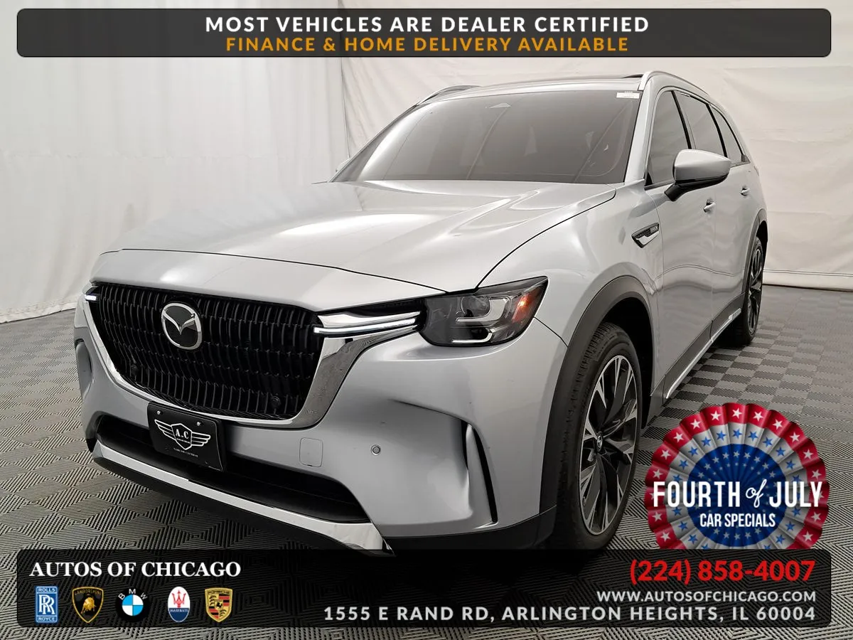 Silver 2024 Mazda CX-90 PHEV Premium for sale in Arlington Heights, IL