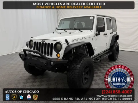 White 2015 Jeep Wrangler Unlimited Rubicon for sale in Arlington Heights, IL