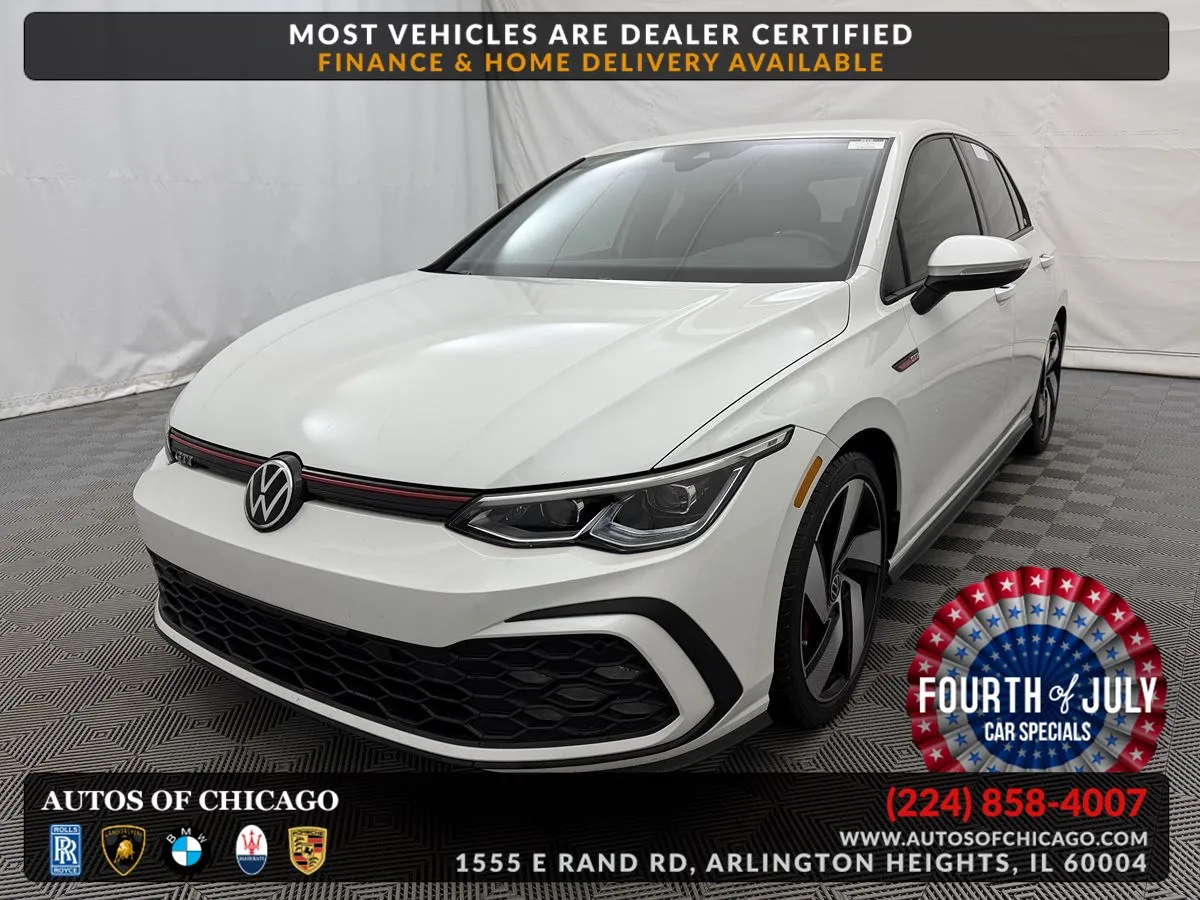 White 2023 Volkswagen Golf GTI S for sale in Arlington Heights, IL