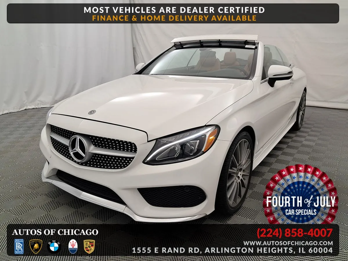 White 2018 Mercedes-Benz C-Class C 300 for sale in Arlington Heights, IL