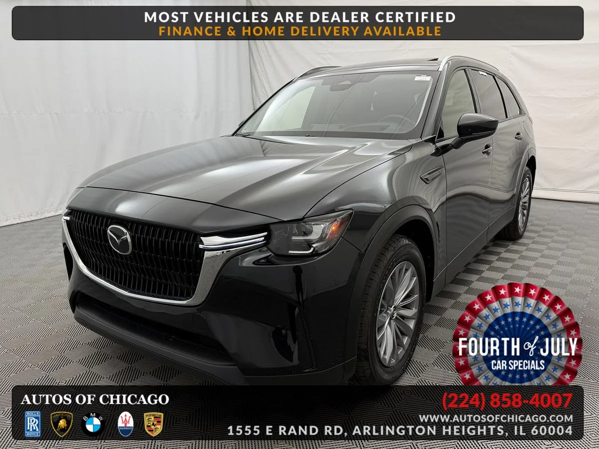 Black 2024 Mazda CX-90 3.3 Turbo Preferred Plus for sale in Arlington Heights, IL