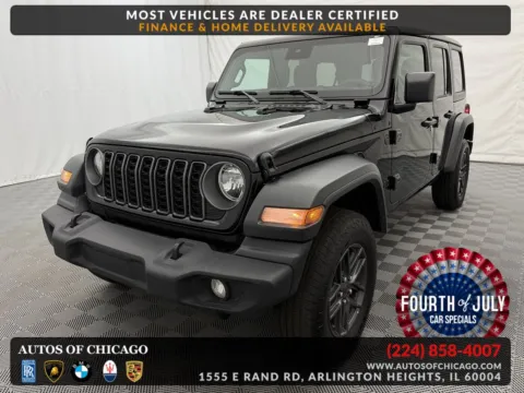 Black 2025 Jeep Wrangler Sport S for sale in Arlington Heights, IL